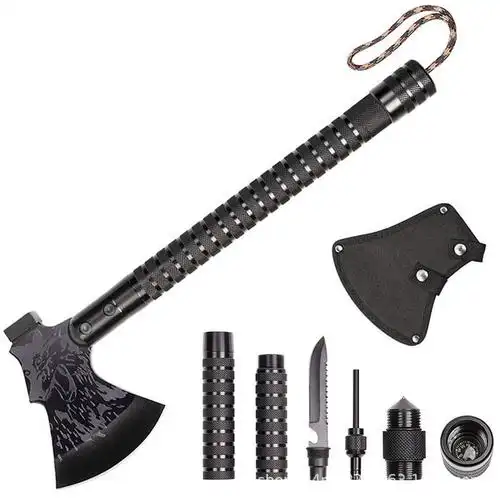 野外装备战斧消防斧头开山斧工兵斧多功能求生战术斧大砍劈柴斧子