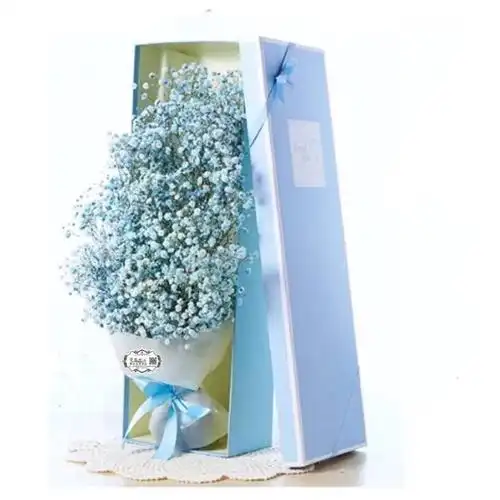 福州鲜花实体店满天星礼盒小清新七夕情人节同城鲜花速递送花上门