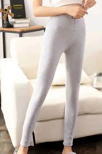 秋裤女纯棉单件紧身美体保暖裤衬裤线裤薄款全棉毛裤内穿高腰