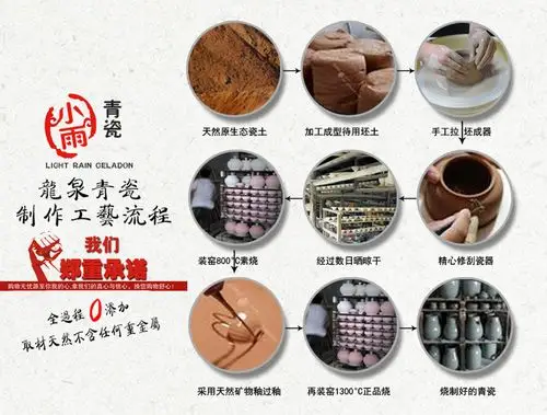 龙泉青瓷花瓶摆件家居客厅创意时尚工艺品葫芦装饰品