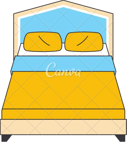bed furniture illustration