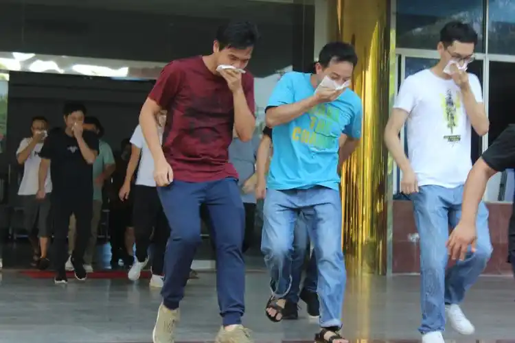 君堂镇举行2019年消防安全应急演练