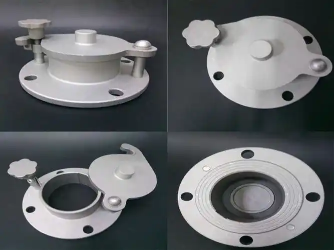 加油站带锁量油观察口 铝合金量油孔带阀 防盗双密封量油孔 旋转式带