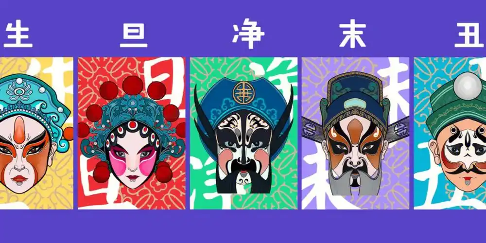 中国传统文化京剧脸谱生旦净末丑