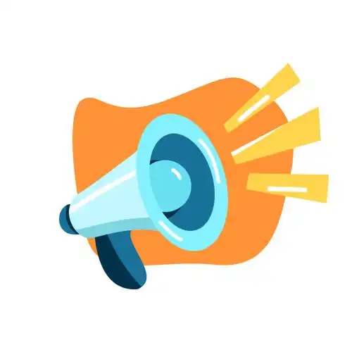 卡通618电商大喇叭宣传元素gif动态图618大喇叭元素