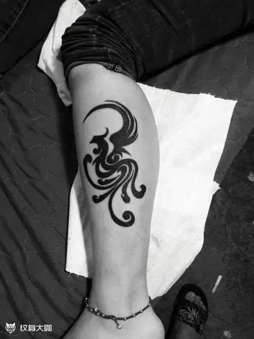 凤凰图腾_纹身图案手稿图片_南昌刺墨的纹身作品集