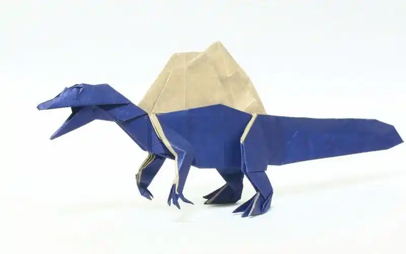 【折り紙マイマイ】棘龙折纸教程origami / spinosaurus