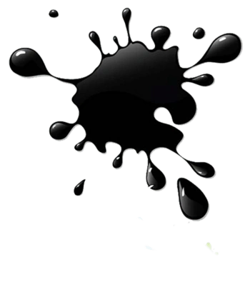 黑色泼墨飞溅墨水