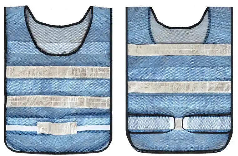 工厂定制物流运输蓝网背心园林反光背心工地施工反光衣logo可印刷