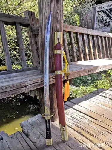 花纹钢研磨雁翎刀-秋水,鉴赏