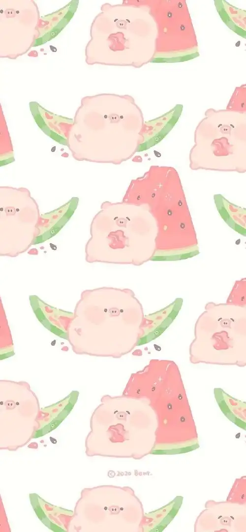 超可爱q萌粉色小猪