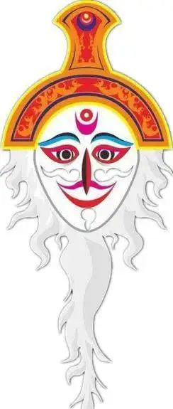 白面具藏戏简笔画