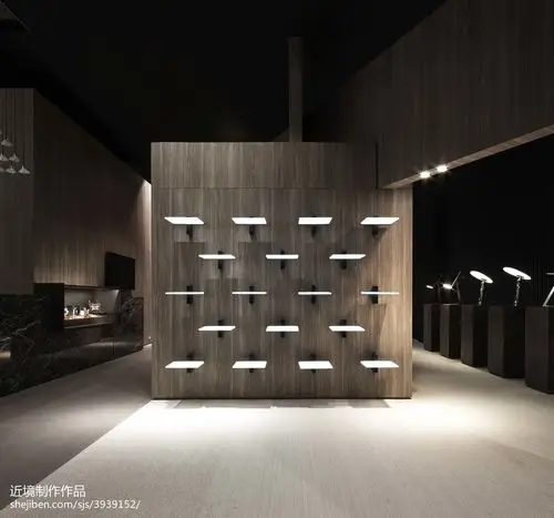 商业展厅展示架装修 – 设计本装修效果图