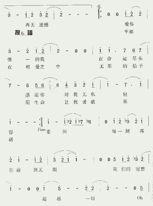 恋人啊_歌谱简谱_哆来咪123曲谱网