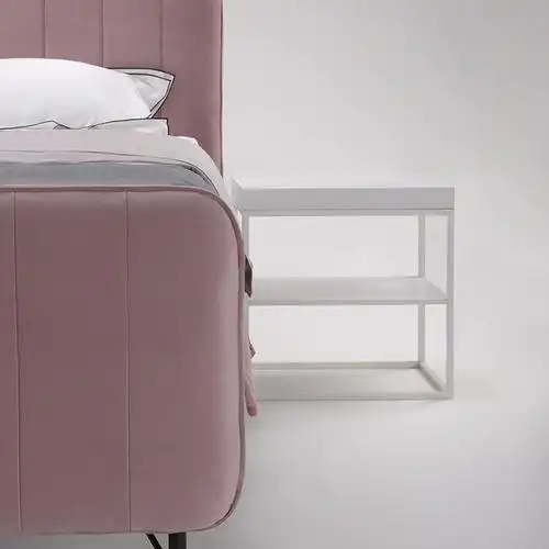 曲美美家居床头柜现代简约床边卧室储物低柜嘉炫床头柜