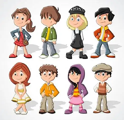 卡通人物素材图片