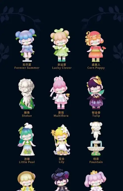 rolife若来nanci囡茜秘密花园系列盲盒2022网红女孩礼物 确认款-百合