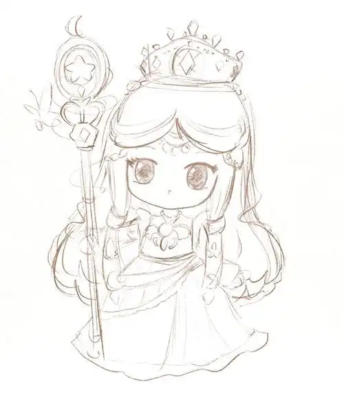 时希公主 茉莉公主简笔画漂亮美丽的叶罗丽公主叶罗丽简笔画叶罗丽简