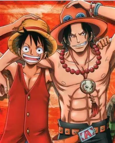 【海贼王】路飞和艾斯,大爱这张啊