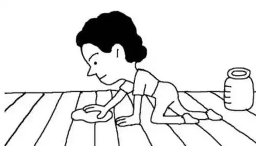 打扫地板简笔画