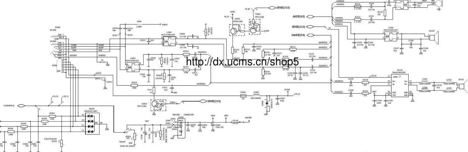 诺基亚1200高清晰完整原厂电路图