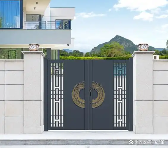 这样的别墅大门,简直不要太美