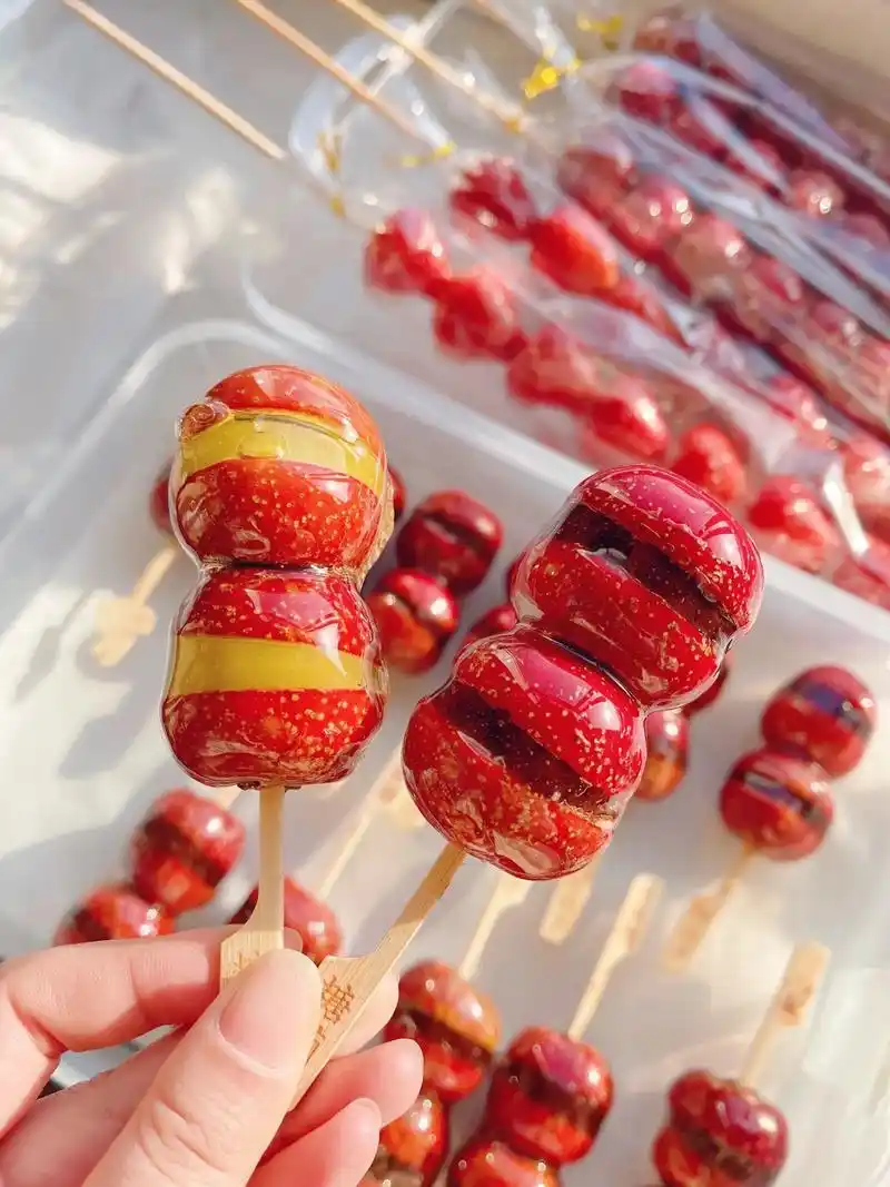 附近的可以过来买哦!#迷你小串糖葫芦 #冬天第一 - 抖音