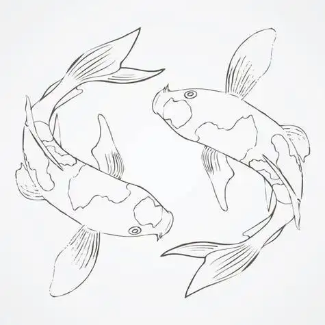 简笔画100种画鲤鱼图片 简笔画100种画鲤鱼图片铅笔画