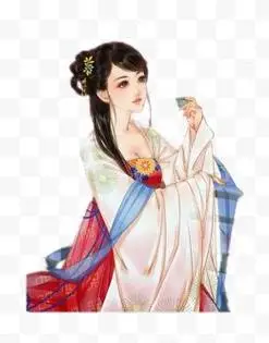 古代美女仕女113png素材透明免抠图片-动植人物