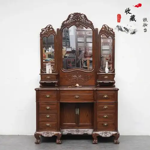 民国时期榉木梳妆台老家具老物件收藏品