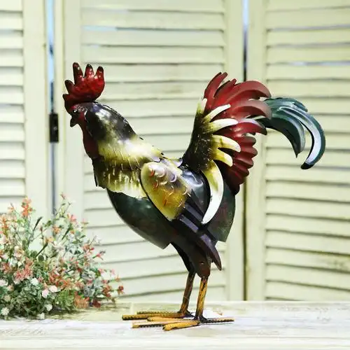 大号铸铁大公鸡 铁公鸡 镇宅鸡王大母鸡工艺品风水家居摆件