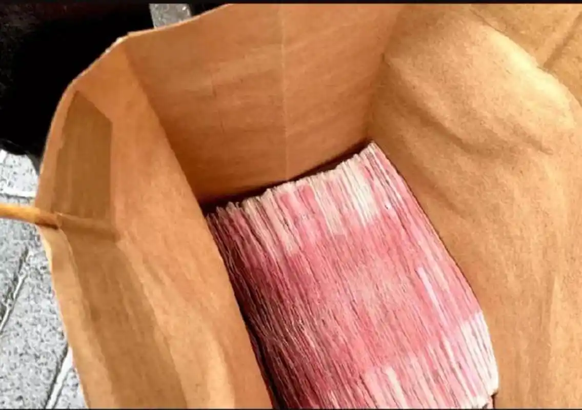 那么大一叠钱,有一万多元,我捡到的话,那得有多美!我心狂跳着想.