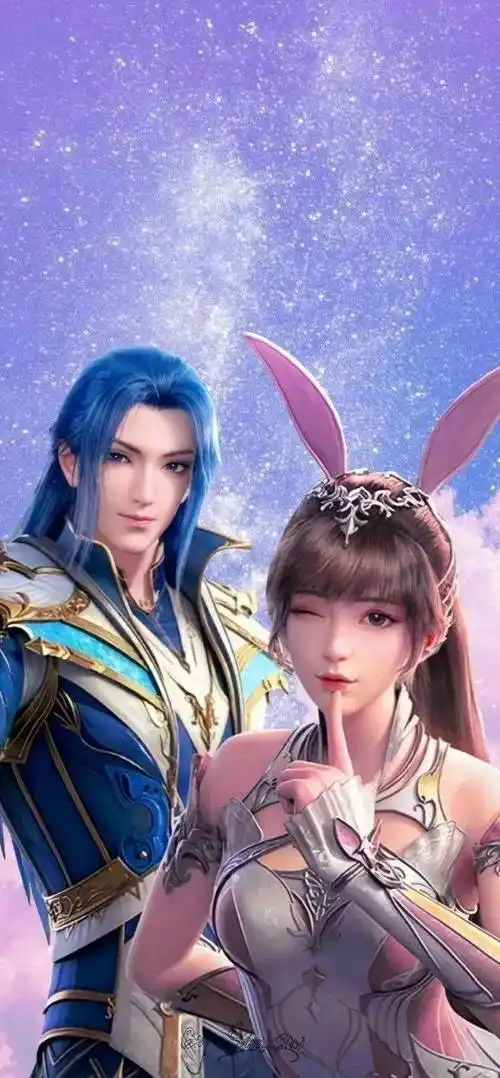 斗罗大陆壁纸:三舞cp壁纸来了,小舞漂亮极了,唐三英俊潇洒