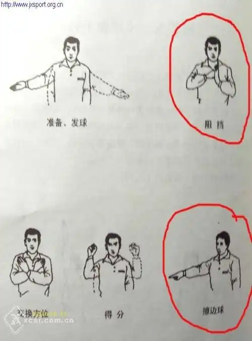 乒乓球裁判基础知识:裁判员的基本手势及行为规范