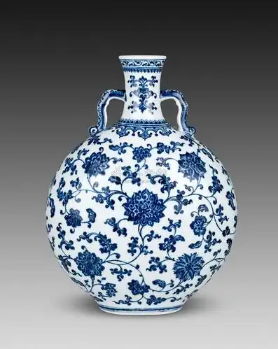 【清雍正 青花缠枝莲抱月瓶】拍卖品_图片_价格_鉴赏_清代青花瓷器