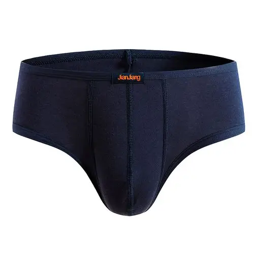 健将男士内裤莫代尔纯色细边简约低腰三角裤男性性感男三角内裤