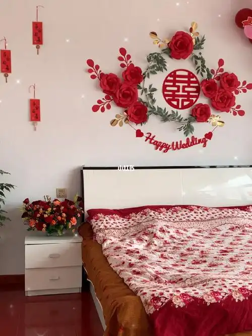 婚房布置简单与浪漫共存