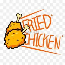 快餐食品炸鸡海报餐饮剪贴画