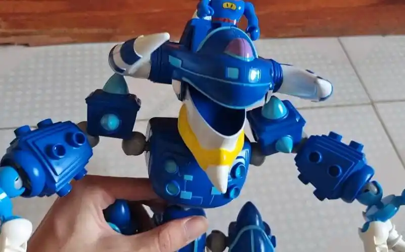 猪猪侠积木世界的童话故事,大号蓝雷机甲_哔哩哔哩_bilibili