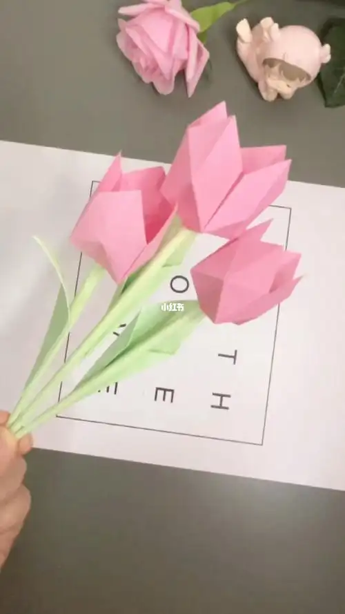 折纸手工教程  #郁金香  #郁金香花束