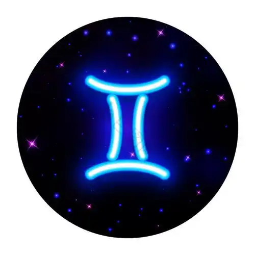 双子座星座标志星座象征向量插图图片