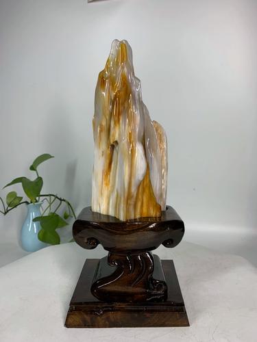 缅甸树化玉摆件