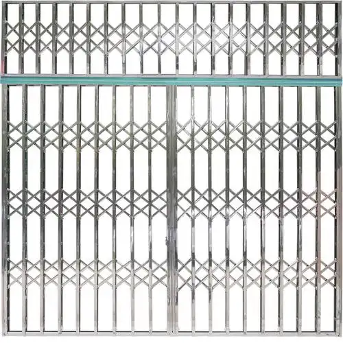 厂家直销不锈钢拉闸闸门伸缩家用阳台室外防盗进户门