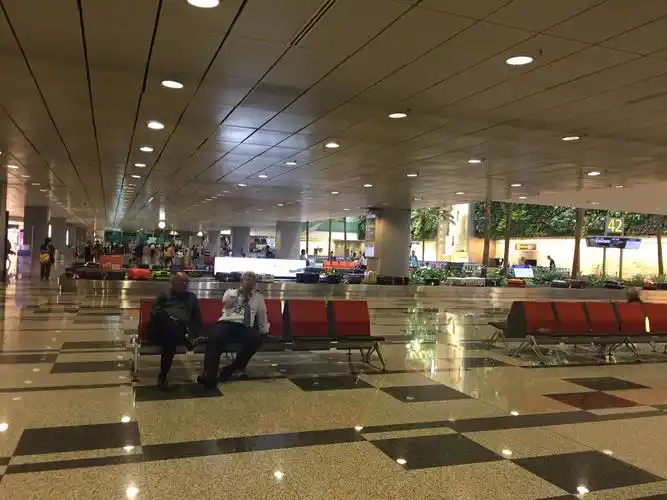 新加坡的机场候机楼.