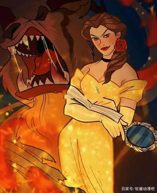 迪士尼公主暗黑风 爱丽儿眼睛疤痕成了黑化谜底 只有她依旧正义