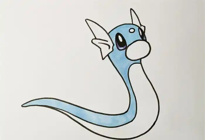 宝可梦乘龙简笔画