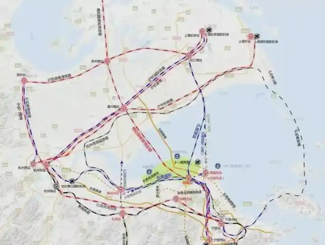 高铁——沪嘉甬跨海高铁,目前一前期研究已全面启动,总投资300亿以上