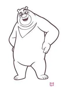 熊大的简笔画熊大的简笔画步骤