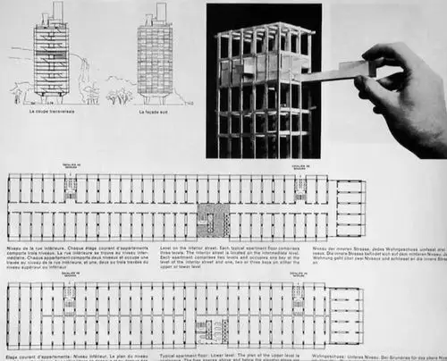 马赛公寓图纸21 埃森曼对法西斯宫的立面阅读:symmetry and asymmetry