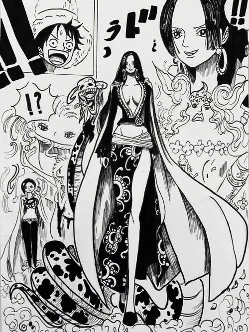 海贼王女帝手绘